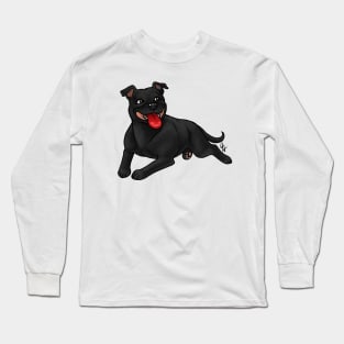 Dog - Staffordshire Bull Terrier - Black Long Sleeve T-Shirt